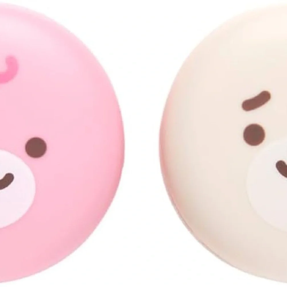 NEW The Crème Shop Boba Bears Moisturizing Macaron Korean Lip Balm Pack Of TWO